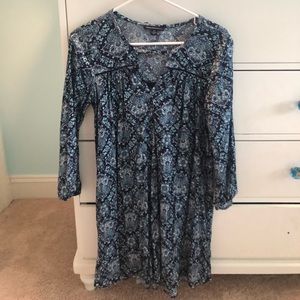 Long Sleeve Blue American Eagle Dress